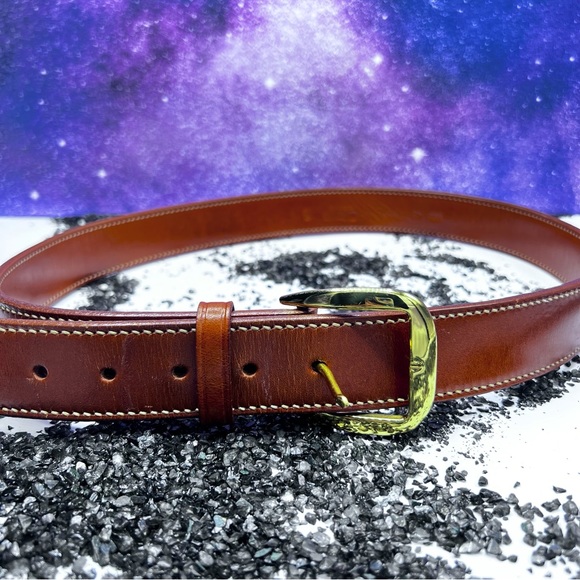 Galco Other - Galco Genuine Leather Handmade Belt with Solid Brass Buckle